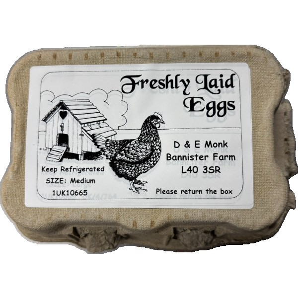 6 Medium Free Range Eggs